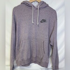 Nike Heather Lavender Pullover Hoodie with Embroidered Swoosh